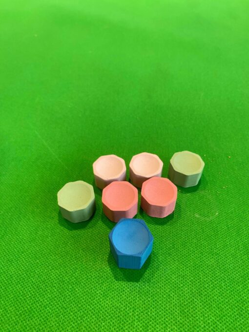 Premium Professional Billiard Chalk Square Round Hexagon Cross Pattern ...